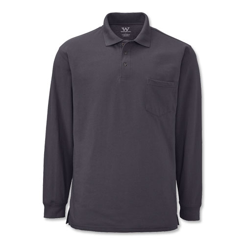 WearGuard® WearTuff™ Long-Sleeve Piqué Polo With Pocket