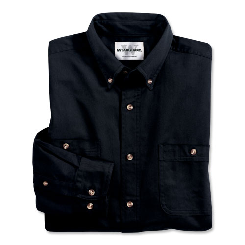 WearGuard® Long-Sleeve 100% Cotton Twill Shirt