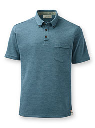 Men's Eco Short-Sleeve Button-Down Collar Polo
