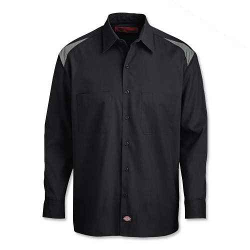 Dickies® Long-Sleeve Mechanical Stretch Color Block Shirt