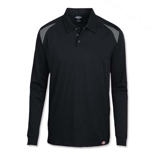 Dickies® Long-Sleeve Performance Color Block Polo