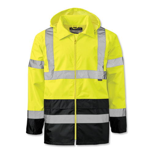 Class 3 High-Visibility Colorblock Rain Jacket