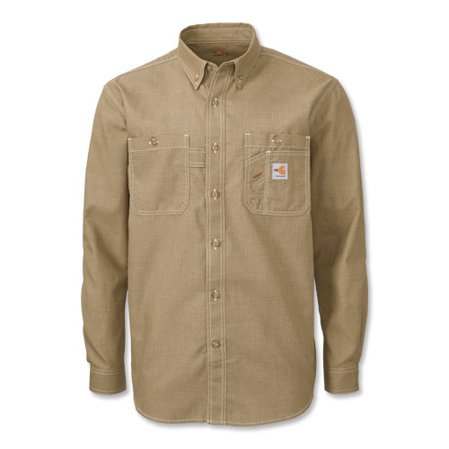 Carhartt® FR Lightweight Long-Sleeve Button-Front Shirt