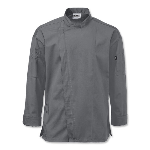 Uncommon Threads Long-Sleeve Black Line Zipper Coat