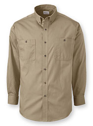 WearGuard® Long-Sleeve 100% Cotton Twill Shirt