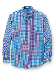 Men's Long-Sleeve Gingham Shirt