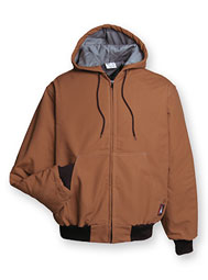 UltraSoft® Flame-Resistant Insulated Hooded Bomber Jacket