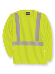 High Visibility Class 2 Long-Sleeve T-Shirt, No Pocket