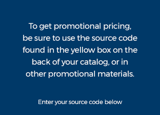 Use Source Code from the yellow box on the back of your catalog
