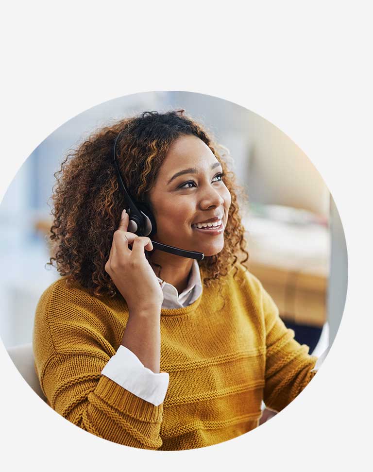 Image of woman speaking on phone