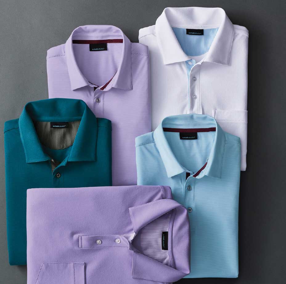 Image of folded executive shirts