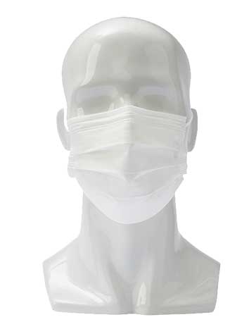 Image of manequin wearing washable PPE mask